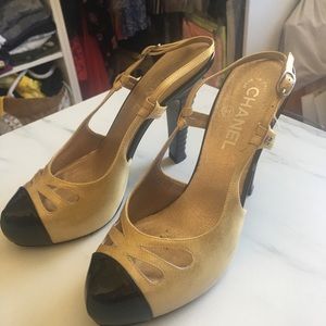 Chanel bi color gold and black